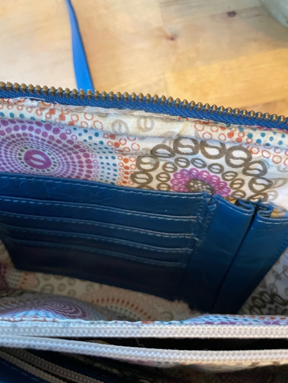 latico Blue Leather Crossbody Bag - Picture 7 of 10